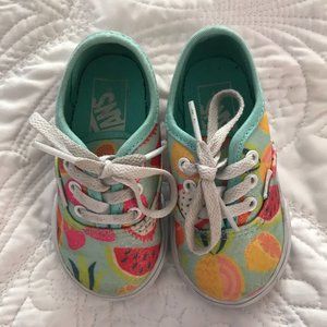 Vans Glitter Fruit Lace Up Shoes - Size 5.5